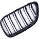 MTuning Grill sportowy podwójne żeberka Gloss Black BMW 2 F22 F23 2013-2021