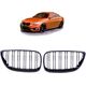 MTuning Grill sportowy podwójne żeberka Gloss Black BMW 2 F22 F23 2013-2021