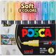 Posca Posca - PC1MC - Extra Fine Bullet Tip Pen - Soft Colors, 8 pc /Arts and Crafts