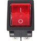 MTuning Włącznik rocker 4 PIN Red