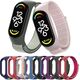OEM Pasek nylonowy do XIAOMI Mi Band 5 / 6 / 7 różowa (07)