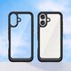 Hurtel Etui Outer Space Case z żelową ramką do iPhone 16 - czarne 14202307 5907769364891