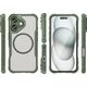 Hurtel Etui silikonowe Leading Series MagSafe do iPhone 16 - zielone 14202347 5907769365171