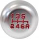 Epman Gałka zmiany biegów aluminiowa 6B Uniwersalna Silver