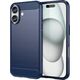 Hurtel Etui silikonowe Carbon Case do iPhone 16 - niebieskie 14295397 5907769364778