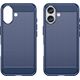 Hurtel Etui silikonowe Carbon Case do iPhone 16 - niebieskie 14295397 5907769364778
