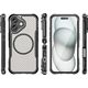 Hurtel Etui silikonowe Leading Series MagSafe do iPhone 16 Plus - czarne 14295405 5907769365065