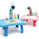 LeanToys Mini Projektor Robot Stolik 2w1 Akcesoria Niebieski