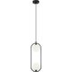 Lampa wisząca Italux Salonowa lampa wisząca Lupus nad stolik czarna biała