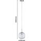 Lampa wisząca Paulmann Oprawa wisząca łazienkowa RUYA E14 max.20W IP44 230V chrom / szkło