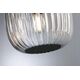 Lampa wisząca Paulmann Oprawa wisząca łazienkowa RUYA E14 max.20W IP44 230V czarny matowy / szkło