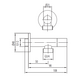 KFA Zawór kątowy uchwyt walec 1/2"x3/4"  (244-140-00)