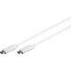 Kabel USB Goobay USB-C - USB-C 1 m Biały (67194)