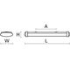 PXF Lighting Oprawa nasufitowa Latte PRM 2 x 18W G13 IP40 (PX1794164)