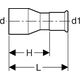Geberit Redukcja Mapress Edelstahl 108 x 88,9mm (32348)