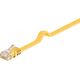 Goobay Kabel krosowy płaski patchcord U/UTP kat.6 żółty 2m (96414)