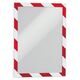 Durable Ramka samoprzylepna DURAFRAME SECURITY czerwony-biały A4, 2 sztuki (DUR942)