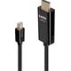 Kabel Lindy DisplayPort Mini - HDMI 0.5m czarny (40910)