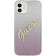 Guess Etui Guess GUHCP12SPCUGLSPI Apple iPhone 12 mini różowy/pink hardcase Glitter Gradient Script