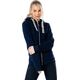 Justhype Justhype Drawstring Zip Hoodie HYPWOMHOOD003 Granatowe 10