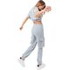 Justhype Justhype Sweat Crop T-Shirt-Cargo Joggers LABON004 szary 8