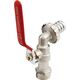 Hydroland ZAWÓR CZERP.KULOWY ZE ZŁĄCZKĄ 3/4" DŁAWIK "H" // ZKC-20-R-H