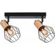 Lampa sufitowa Paulmann Lampa sufitowa Lanka max. 2x20W E14 230V  czarny/drewno
