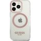 Guess Guess GUHMP13LHTRMP iPhone 13 Pro / 13 6,1" różowy/pink hard case Metal Outline Magsafe