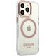 Guess Guess GUHMP13LHTRMP iPhone 13 Pro / 13 6,1" różowy/pink hard case Metal Outline Magsafe