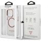 Guess Guess GUHMP13LHTRMP iPhone 13 Pro / 13 6,1" różowy/pink hard case Metal Outline Magsafe