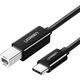 Kabel USB Ugreen USB-B - USB-C 1 m Czarny (80811) 12723452 6957303888115