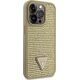Guess Etui Guess GUHCP14LHDGTPD Apple iPhone 14 Pro złoty/gold hardcase Rhinestone Triangle