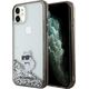 Karl Lagerfeld Karl Lagerfeld KLHCN61LKCNSK iPhone 11 / Xr 6.1" transparent hardcase Liquid Glitter Choupette