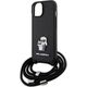 Karl Lagerfeld Karl Lagerfeld KLHCP15MSAKCPSK iPhone 15 Plus 6.7" hardcase czarny/black Crossbody Saffiano Metal Pin Karl & Choupette