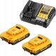 Dewalt DEWALT ŁADOWARKA DCB1104 +2x2,0Ah DCB1104D2