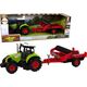 LeanToys Traktor dla Dzieci z Przyczepką Autko Farma