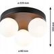 Lampa sufitowa Paulmann Lampa sufitowa łazienkowa GOVE LED G9 max.3x20W IP44 230V czarny matowy / metal