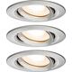 Paulmann Oprawa do wbudowania NOVA PLUS LED DIM wychylna zestaw 3xGU10 7W 460lm 93mm 2700K IP65 230V szczotkowane żelazo