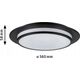 Lampa sufitowa Paulmann Plafoniera EGRON LED 3-STEP DIM 16W 360mm 750lm 2700K 230V czarny matowy / metal