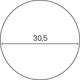 Unilux Zegar Unilux Pop 28.5cm szary -