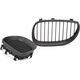 MTuning Grill sportowy pojedyncze żeberka Matt Black  BMW 5 (E60) Sedan (E61) Touring 2003-2010