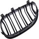MTuning Grill sportowy podwójne żeberka Matt Black  BMW 5 (E60) Sedan (E61) Touring 2003-2010