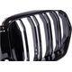 MTuning Grill sportowy podwójne żeberka Gloss Black BMW X6 G06 F96 2019-obecnie