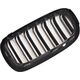 MTuning Grill sportowy podwójne żeberka Gloss Black BMW X5 F15 F85 X6 F16 F86 2013-2018