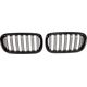 MTuning Grill sportowy podwójne żeberka Gloss Black BMW X5 F15 F85 X6 F16 F86 2013-2018