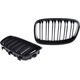 MTuning Grill sportowy podwójne żeberka Matt Black BMW 1 F20 F21 przed liftem 2011-2015