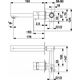 Bateria umywalkowa KFA 5139-810-00 / KFA / LOGON /  BATERIA UMYWALKOWA PODTYNKOWA, CHROM /