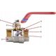 Ferro KFP10 / FERRO / ZAWÓR KUL. WODNY Z RĄCZKA / 3/8'' NAKR-NAKR, F-POWER /