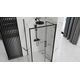 Rea REA-K6423 / REA / RAPID / ŚCIANKA 100 PROFIL BLACK SZKŁO TRANSPARENT /