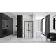Rea REA-K6423 / REA / RAPID / ŚCIANKA 100 PROFIL BLACK SZKŁO TRANSPARENT /